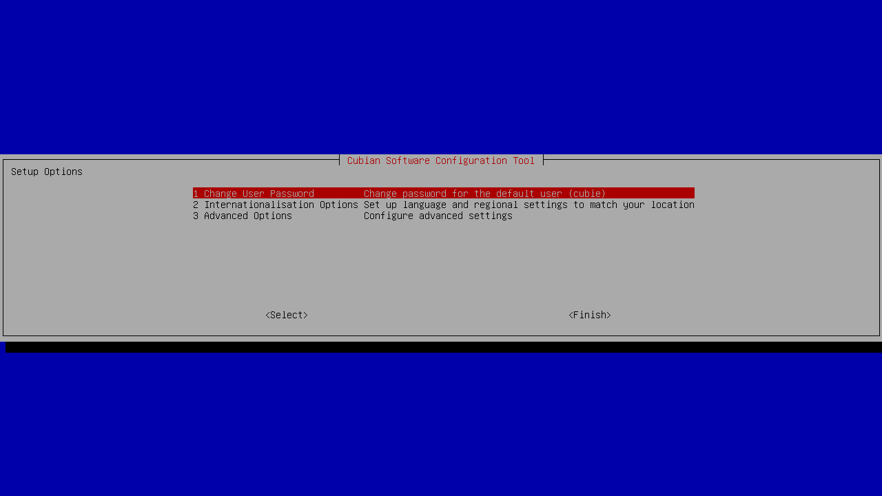 Cubian config screenshot