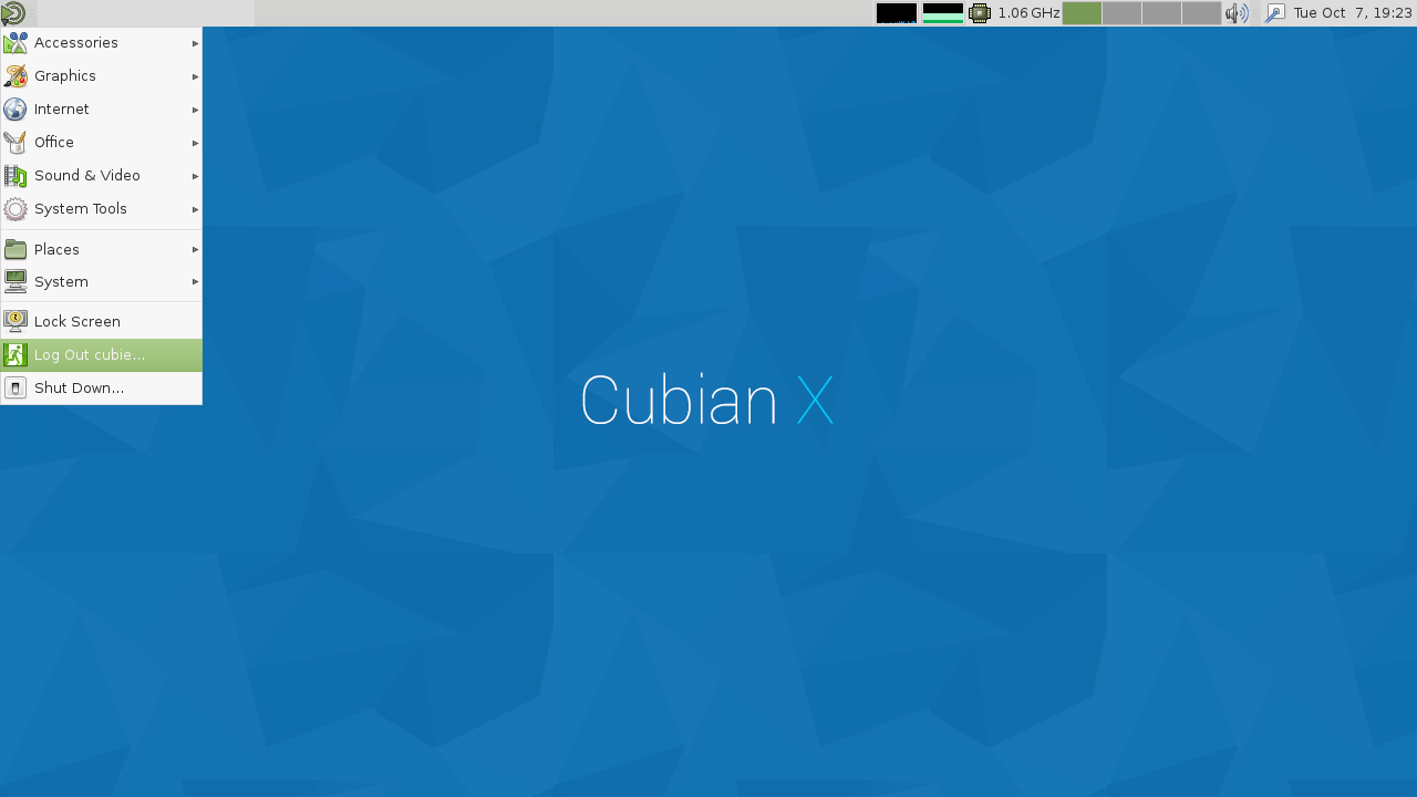 Cubian X1 desktop screenshot